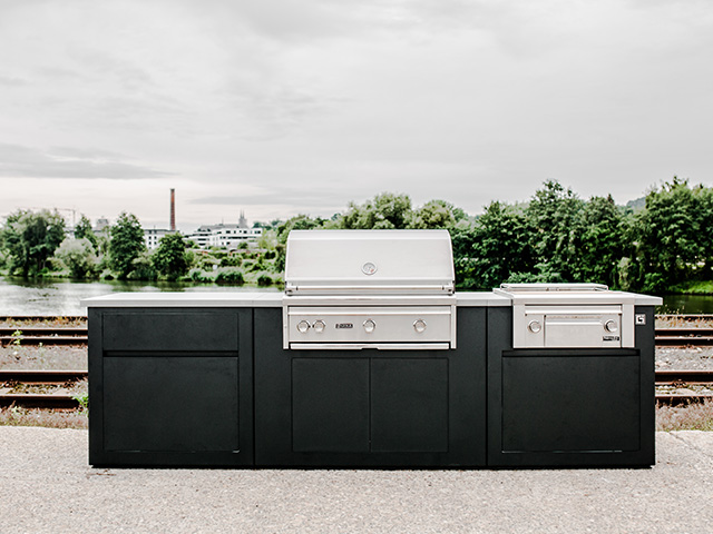 Outdoorküche im Industrial-Stil von Grillzimmer