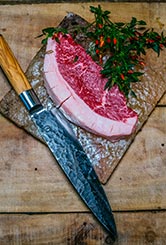 Geschnittenes Rindfleisch vom Grillfachgeschäft